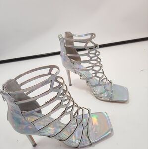 Iridescent Strappy Heels Size 9